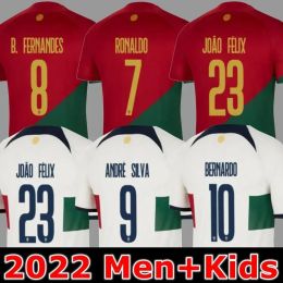 soccer jersey Portuguese Bruno FERNANDES DIOGO J. world cup Portuguesa Retro Joao Felix 22 23 Football shirt BERNARDO Portugieser Men Women Kids Kit