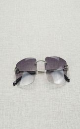 Vintage Rimless Big Square Sunglasses Men Oversize Glasses Frame Women Eyeglasses Shades Oculos Gafas for Driving Outdoor 011B5998198
