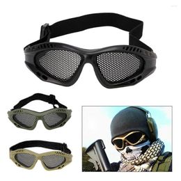 Outdoor Eyewear High Quality Hunting Tactical Paintball Goggles Steel Wire Mesh Net Glasses Resistance Eye Game Protector