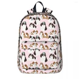 Backpack Shih Tzu Dog Pattern Backpacks Large Capacity Student Book Bag Shoulder Laptop Rucksack Travel Children School