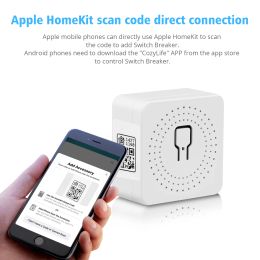 Wifi Smart Switch Smart Home LED Light Mini Switch Appliance APP Control Work With Apple Homekit Alexa Google Assistant Home