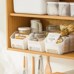 Multi-use White Plastic Storage Box Pantry Cabinet Drawer Storage Bin Spices Holder Space Saving Kitchen Bathroom Organiser