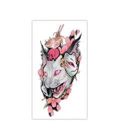 Cat Temporary Tattoo 3D Waterproof Animal Tattoo Stickers Arm Leg Fashion Style Body Art Removable Waterproof Tattoo Art Sticker H7219385