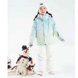 Skiing Jackets Boys Girls Toddler Ski Suit And Snow Bibs Overalls Set Kids Winter Outdoor Waterproof Jacket Children Coats