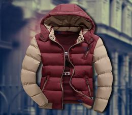 Intero 2016 New Arrival Men Giacca da uomo Calda Cotton Cotton Mens Casual Cappucce Casuali Outwear Handsome Outwear Parka Plus MXXX4674852