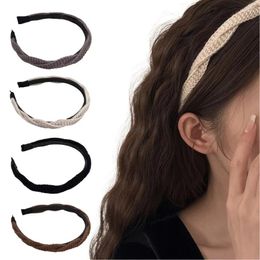 Hair Clips French Knitted Hairband Simple Headband Face Washing Hairhoop For Women