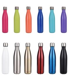 17oz Stainless Steel Cola Bottle Double Wall Vacuum Water Bottle Leak Proof Keeps And Cold Drinks For Outdoor Sports Camping2720139