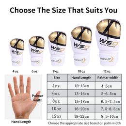 Boxing Gloves Professional Boxing Gloves Men Training Fighting Gloves PU Leather Breathable Karate Kickboxing Muay Women 10 12oz