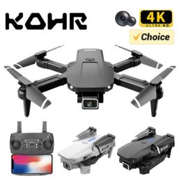 KOHR E88 Pro Drone 4K Professinal With 1080P Wide Angle HD Camera Foldable Quadcopt RC Helicopter WIFI FPV Height Hold Gift Toys