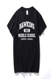 Stranger Things 4 Hawkins High School Short Sleeve T Shirt Women Men Aesthetic Graphic Tshirt Cotton Tees Oversized Clothes4647399