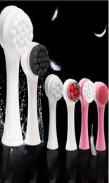 Whole Double Sides Silicone Facial Cleansing Brush 3D Face Cleaning Massage Tool Multifunctional Silicone Facial Brush6898026