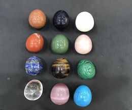 Natural Quartz Yoni Eggs Tiger eye Pink crystal Opal Malachite Turquoise Crystal Egg Stone Ball Sphere play egg Healing Whole5321982