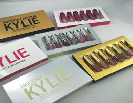 New maquillage brand makeup lipgloss Cosmetics Matte Liquid Lipstick Kit Lip Limited With the Golden Box 6pcs set Lip Gloss4178094