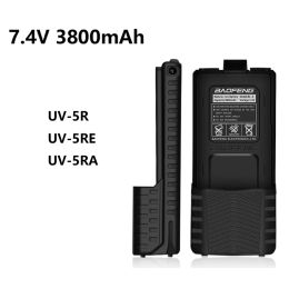 BaoFeng UV-5R Plus 7.4V 3800mAh Rechargeable Battery UV5RE Radio Spare Accessories UV5RA Walkie Talkie Batteries BL-5 Extended