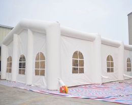 White Square Giant Inflatable Wedding Tent,led party marquee house for sale