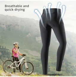 WOSAWE Womens Mtb Bicycle Pant Sports Riding Trousers Cycling Pants Gel Pad Shockproof Road Bike Tights Leg Zipper Reflective