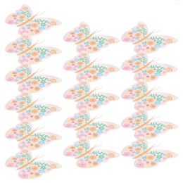 Disposable Dinnerware 16 Pcs Dessert Cake Plates Picnic Party Dishes Favor Family Tableware Paper Butterflies Design Baby Printing