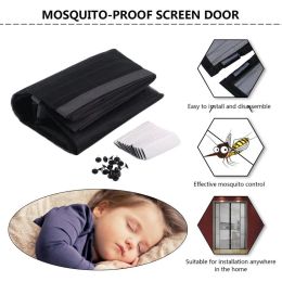 4Color 5Sizes Magnetic Mosquito Net Summer Anti Bug Fly Door Curtains Mesh Automatic Closing Door Screen Kitchen Sticker Curtain