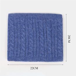 Winter Thick Knitted Neck Gaiter Ski Tube Scarf Warm Half Face Mask Face Cover Outdoor Cold-proof Collar Neck Warmer