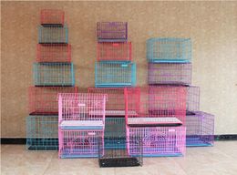 More Size Fashion Sturdy Durable Foldable Pet Wire Dog Cat Cage Suitcase Kennel Playpen With Tray4054751