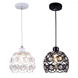 Chandeliers Modern Crystal Chandelier Black/White Type Ceiling Lamp Pendant Lights Decorative Lighting Fixture For Bedroom And Dining Room