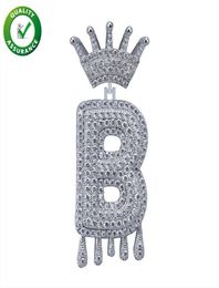 Iced Out Pendant Hip Hop Jewelry Mens Luxury Designer Necklace Diamond Vintage Crown English Letter Tassel Pendants for Men Women 6998872