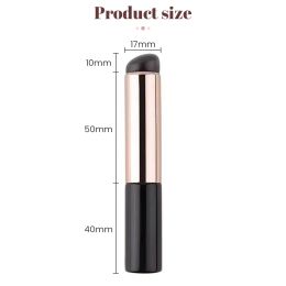 Silicone Lip Brush Angled Concealer Makeup Brush Tool Portable Round Head Like Fingertips Q Soft Lipstick Brush With Cover