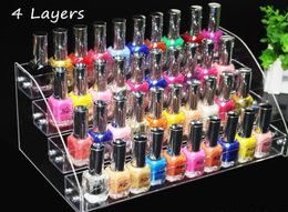 4 Tiers Multifunction Makeup Cosmetic Display Stand Clear Acrylic Organiser Mac Lipstick Jewellery Display Holder Lipstick Nail Poli7791624