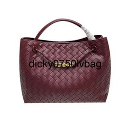 BVs bottegaa vendetta bag Andiamo tote bag designer handbag small large capacity shopping bags fashion knitting cowhide genuine leather purses woman