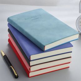 Office Business Notebook Memo Notepad Soft Leather Cover Thickened Inner Pages 180 Sheets A4A5 Work Planner Diary Agenda Book 240524