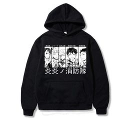 Fire Force Hoodie Men039s Sweatshirts Shinra Kusakabe Akitaru Obi Graphic Hoodie for Men Sportswear Cosplay Clothes Y08025918177