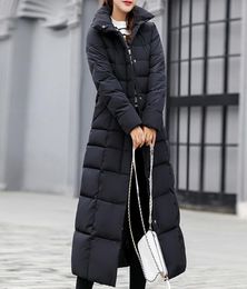 Women039s Down Parkas 2022 New Style Trendy Coat Women Winter Jacket Cotton Padded Warm Maxi Puffer Ladies Long Coats Parka F5909985