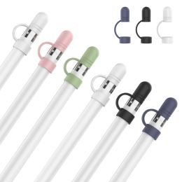 3Pcs Replacement Pen Caps Silicone Rubber Protective Case Anti-slip Sweat-proof Pen Nib Sleeve for Apple Pencil 1st Generation