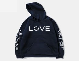 Pkorli Lil Peep Love Sweatshirt Men Women Casual Pullover Hip Hop Lil Peep Rapper Hoodies Sad Face Boys Hoody6197269