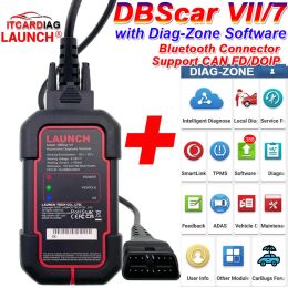 Launch X431 DBScar VII DBScar7 & Diag-Zone Software Bluetooth Connector DBSCAR Code Scanner Support Doip and CAN FD Protocol