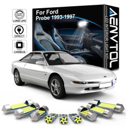 AENVTOL 11pcs Canbus Interior LED Light For Ford Probe GT 1993 1994 1995 1996 1997 Car Accessories Dome Trunk Door Licence Lamp