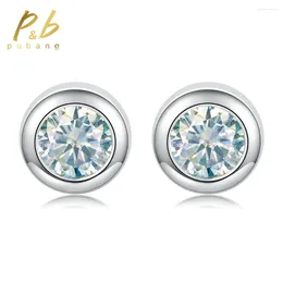 Stud Earrings PuBang Fine Jewellery Real 925 Sterling Silver GRA Moissanite Diamond Bubble For Women Men Engagement Gift Wholesale