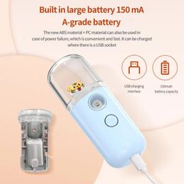 Nano Spray Face Steamer Moisturising Anti Ageing Sprayer Beauty Instrument USB Humidifier Nebulizer Skin Care Tools 240523