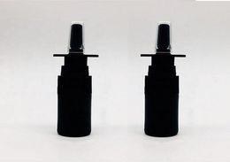 50pcs 5ml Refillable Black Plastic Nasal Spray Bottle Pump Sprayer Container Vial Pot for Saline Water Wash Applications9783129
