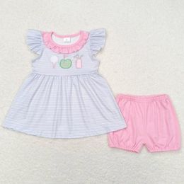 Clothing Sets Baby Girls Clothes Golf Embroidery Cotton Boutique Kids Sibling Boys Summer Rompers