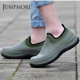 Casual Shoes Outdoor Working Non-slip Waterproof Men Slip On Raining Resistant Clogs Women Sandals Size 36-49