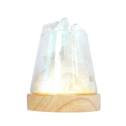 Natural Crystals Lamp Electric Aroma Diffuser Mist Essential Oil Diffuser with Atmosphere Light For Car Home Office