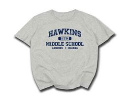 Stranger Things Hawkins High School Short Sleeve T Shirts Tee Tshirts Cotton Jersey Joggers Size S5XL4964663