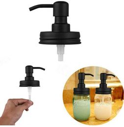 Black Mason Jar Soap Dispenser Lids Rust Proof 304 Stainless Steel Liquid Small Head Lotion Pump for Kitchen and Bathroom Jar not 4277828