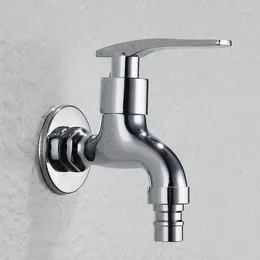 Bathroom Sink Faucets Home Wall-mounted Washing Machine Faucet Hand Garden Toilet Steel P0a3