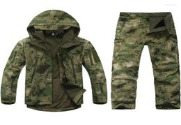 Men039s Jackets TAD Gear Tactical Softshell Camouflage Jacket Set Men Army Windbreaker Waterproof Hunting Clothes Camo Military1100306