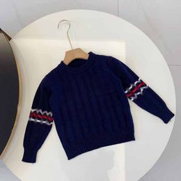 Çocuk Moda Sweaters Erkekler UNISEX BEBEY KÜÇÜK KAZANIŞ KIŞ KAT SÜREKLERİ ÇOCUKLAR SICAK MEKTUP BASKI BASKI KURDURU