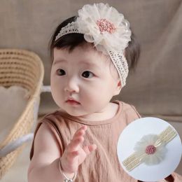 Baby Lace Headband Flower Turban Infant Newborn Elastic Hair Band Headwrap Baby Girl Hair Accessories
