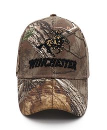 New 2021 Tactical Winchester Shooting Sports CAMO Baseball Cap Fishing Caps Men Outdoor Hunting Jungle Hat Hiking Casquette Hats253277270