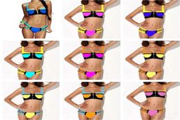 High Quality Fashion Swimwear For Women Zipper Decor PushUp Padded Top Skimpy Bikini Bottom Brand Swimsuit 9 Colours 3187841